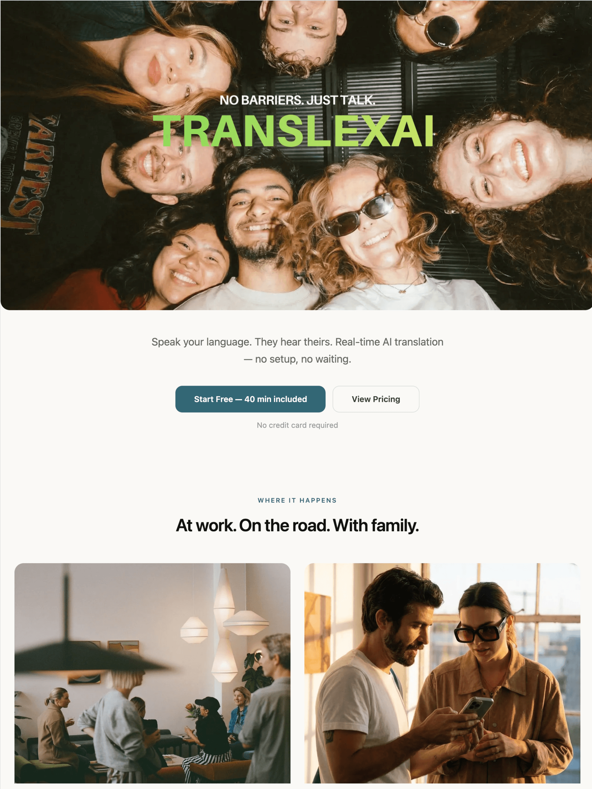TranslexAI product overview on tablet